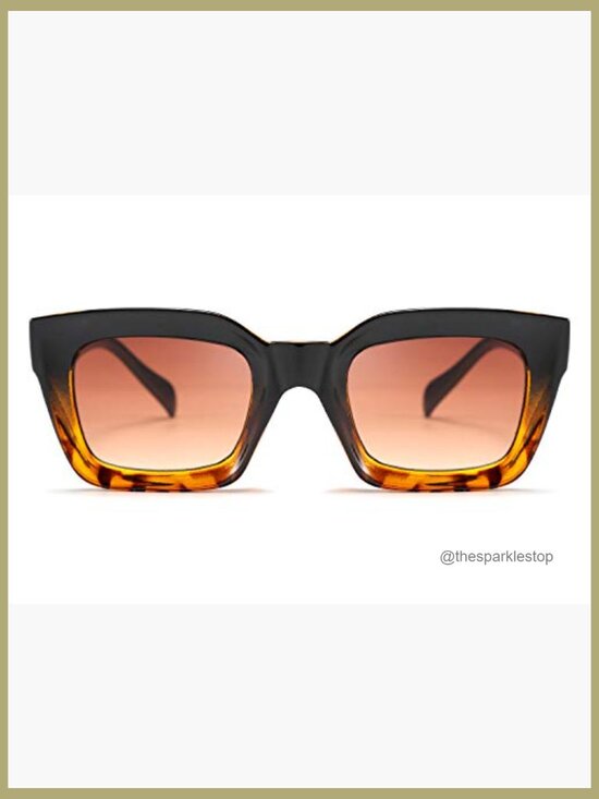 Classic Square Chunky Frame UV400 Sunglasses main image 6